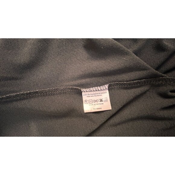 Belldini Womens Plus Size 1X Lace-Trim Cardigan Sweater Open Front Black New - Picture 4 of 9